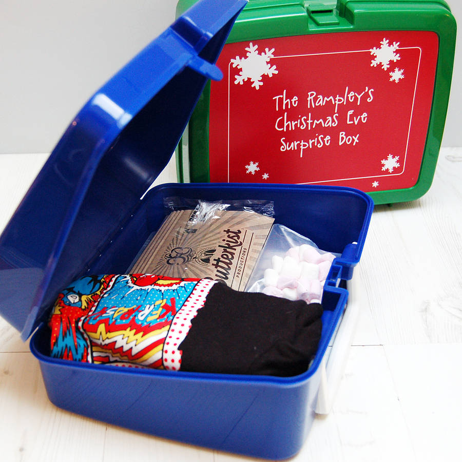 personalised &#039;christmas eve surprises&#039; box by spotty n stripy | notonthehighstreet.com