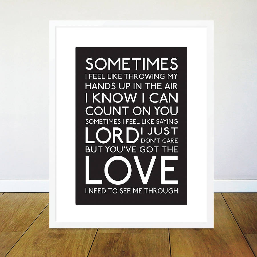 you've got the love print by parkins interiors