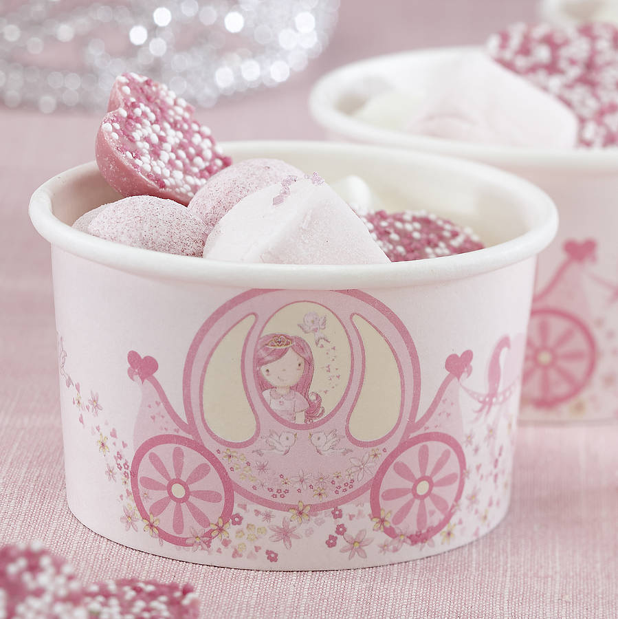 princess party treat / ice cream treat tubs by ginger ray
