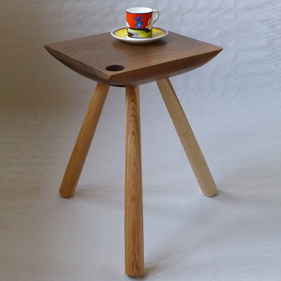 natural wooden side table by circle 52 design | notonthehighstreet.com