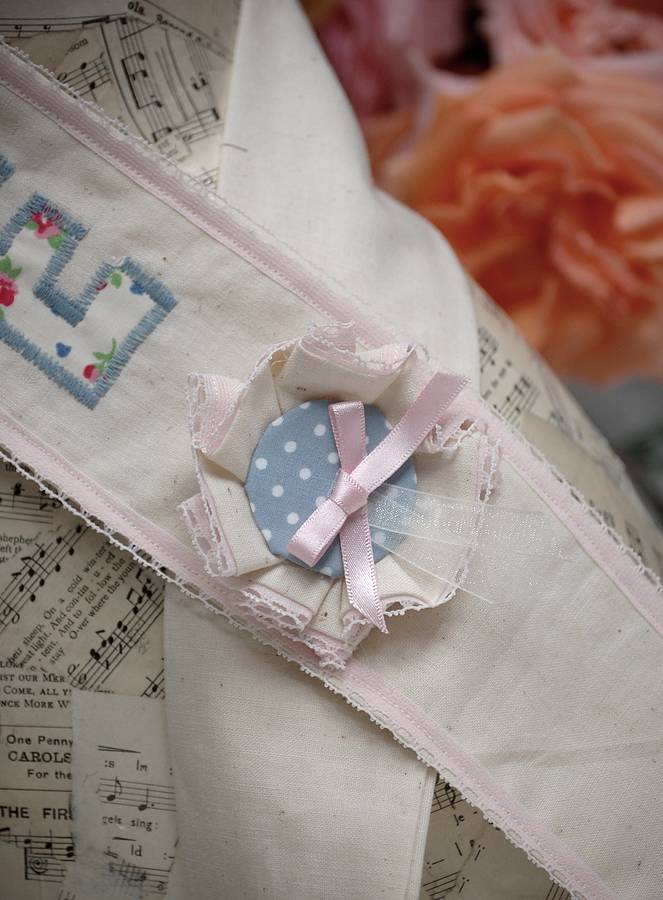 vintage bride to be sash