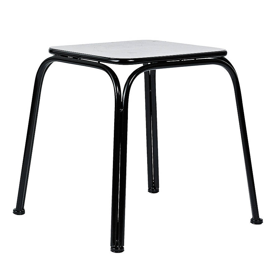 industrial stool in black by out there interiors