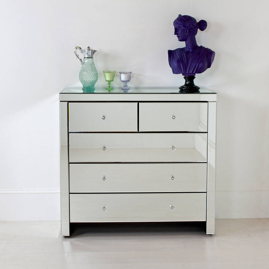 Large Mirrored Chest Of Drawers By Out There Interiors