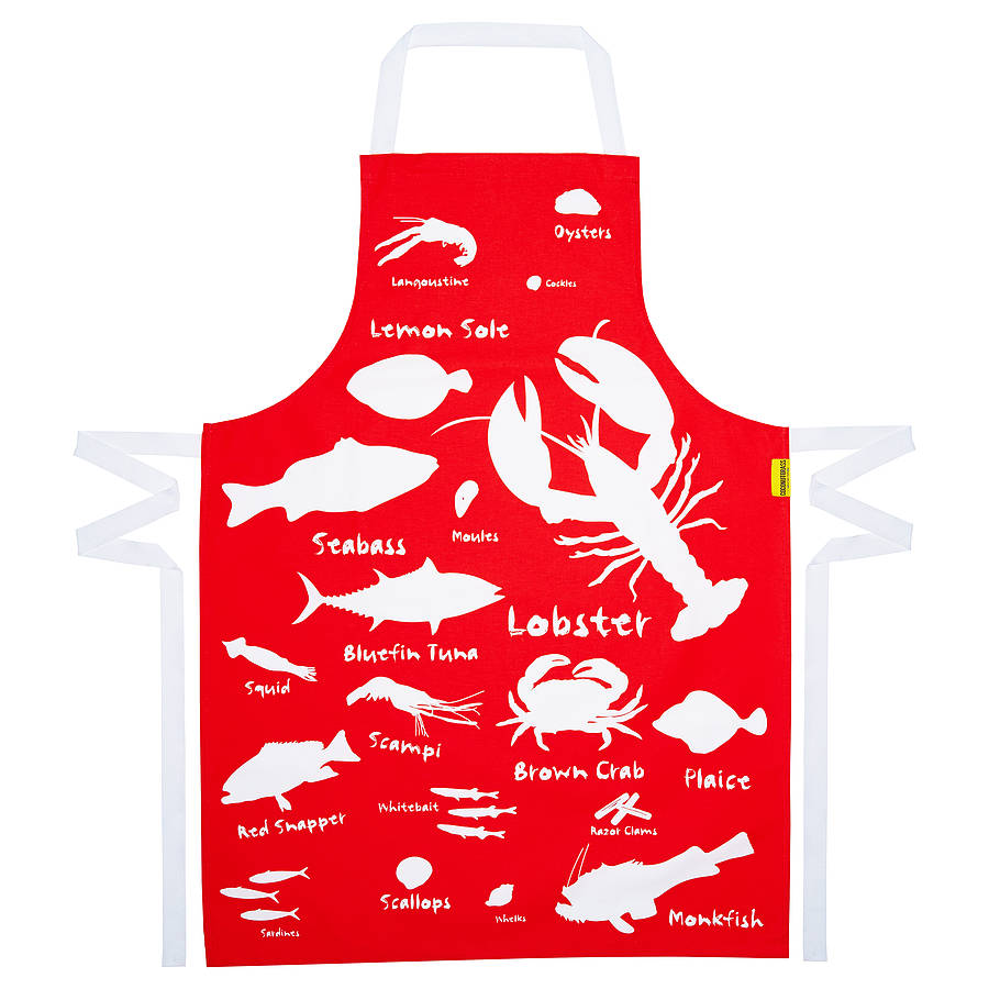seafood kitchen apron by coconutgrass