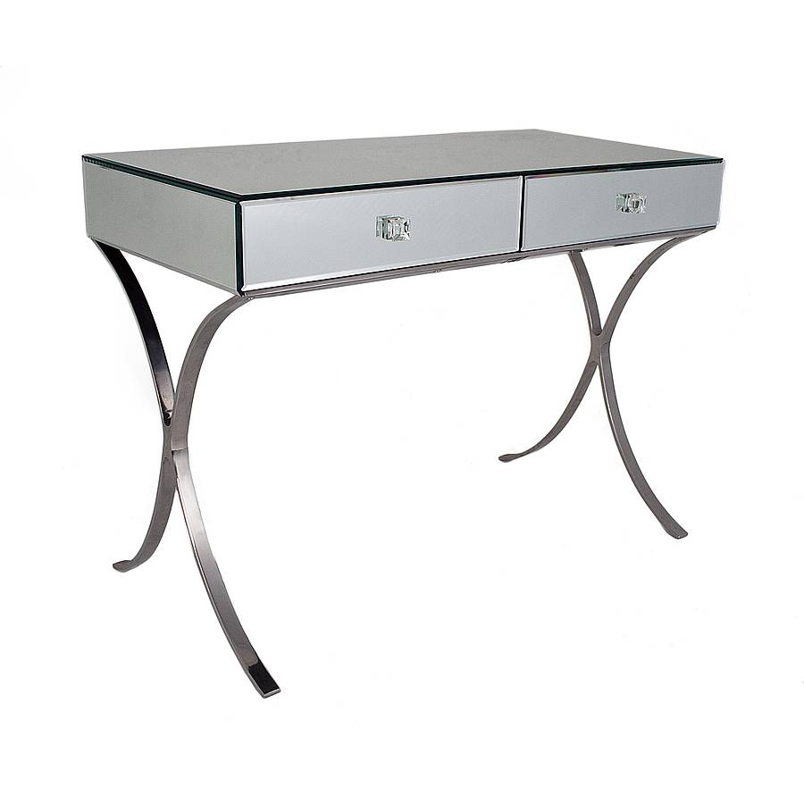 mirrored console with curved legs by out there interiors