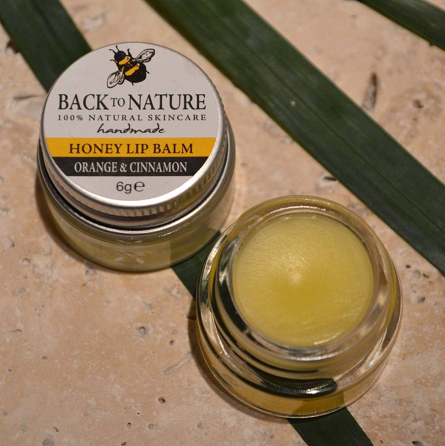 pack of two totally natural honey lip balms by back to nature skincare