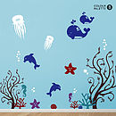 sea life nursery wall sticker by sirface graphics | notonthehighstreet.com