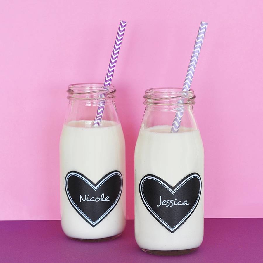 Download milk bottle with vinyl chalkboard label by hope and willow ... Yellowimages Mockups