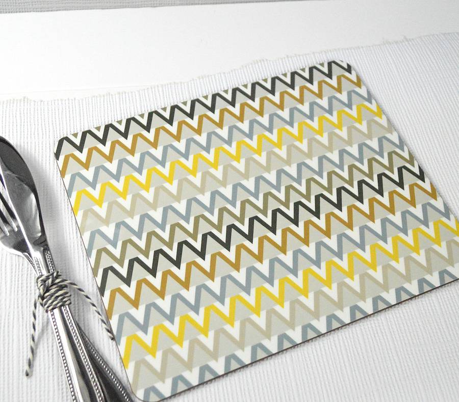 decorative pattern placemats set by tilliemint loves