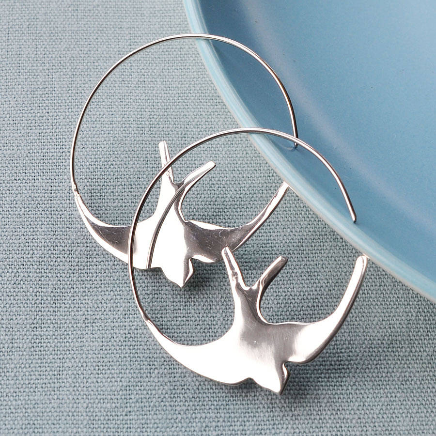 Silver Swallow Earrings 98
