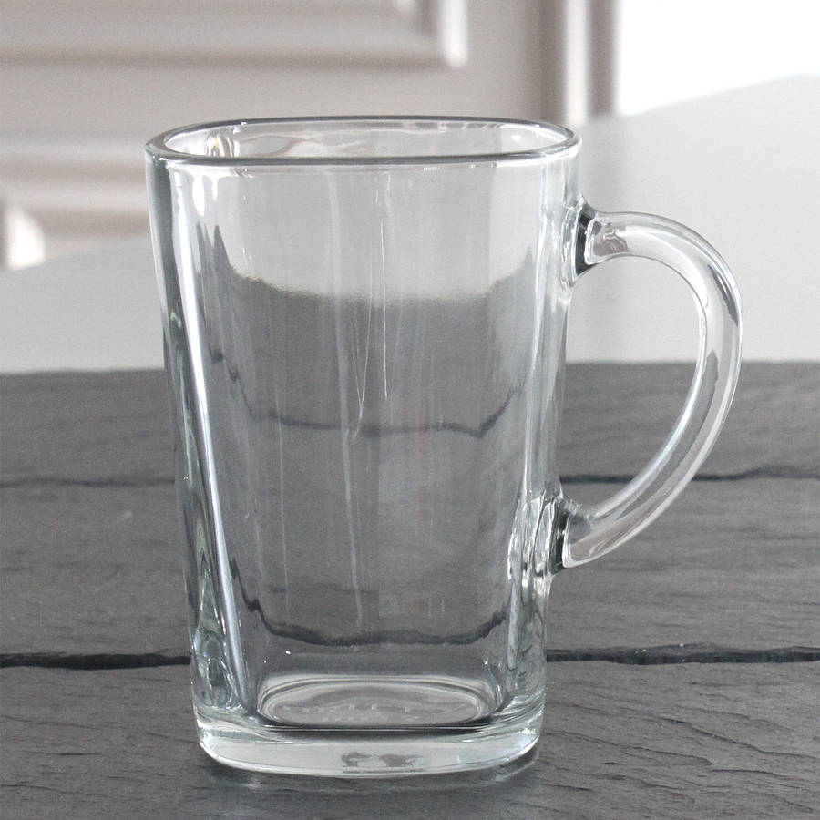 'it's your turn to make the tea' glass mug by becky broome