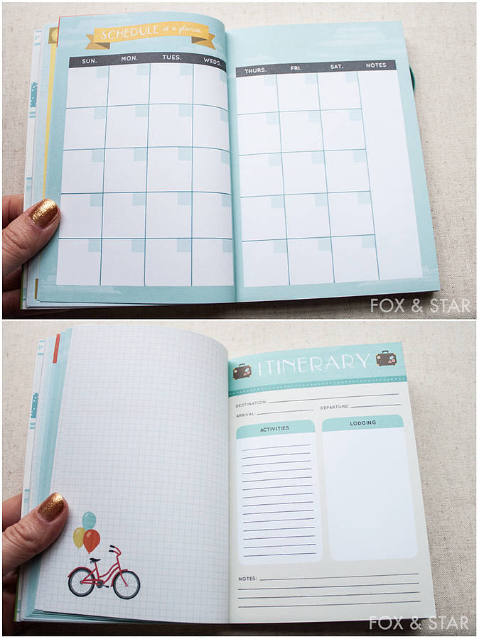 travel pocket journal by fox and star