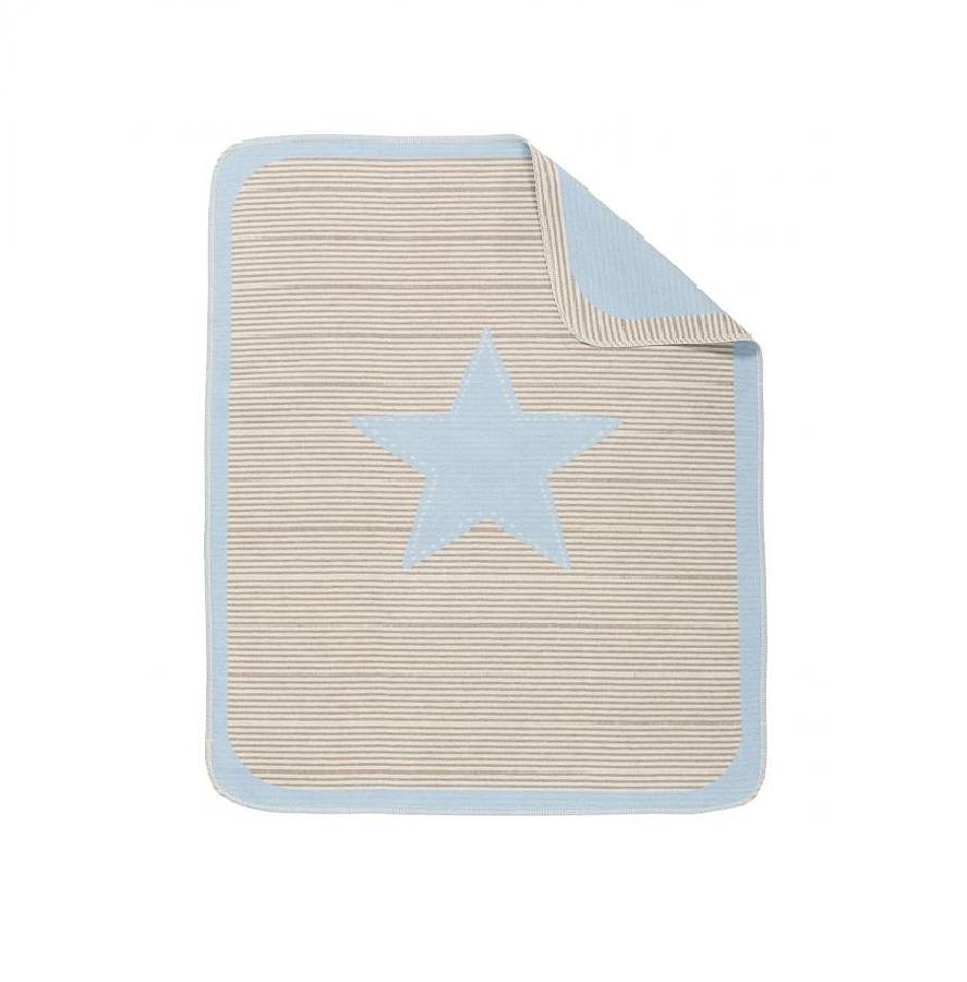 blue star baby blanket by harmony at home children's eco boutique