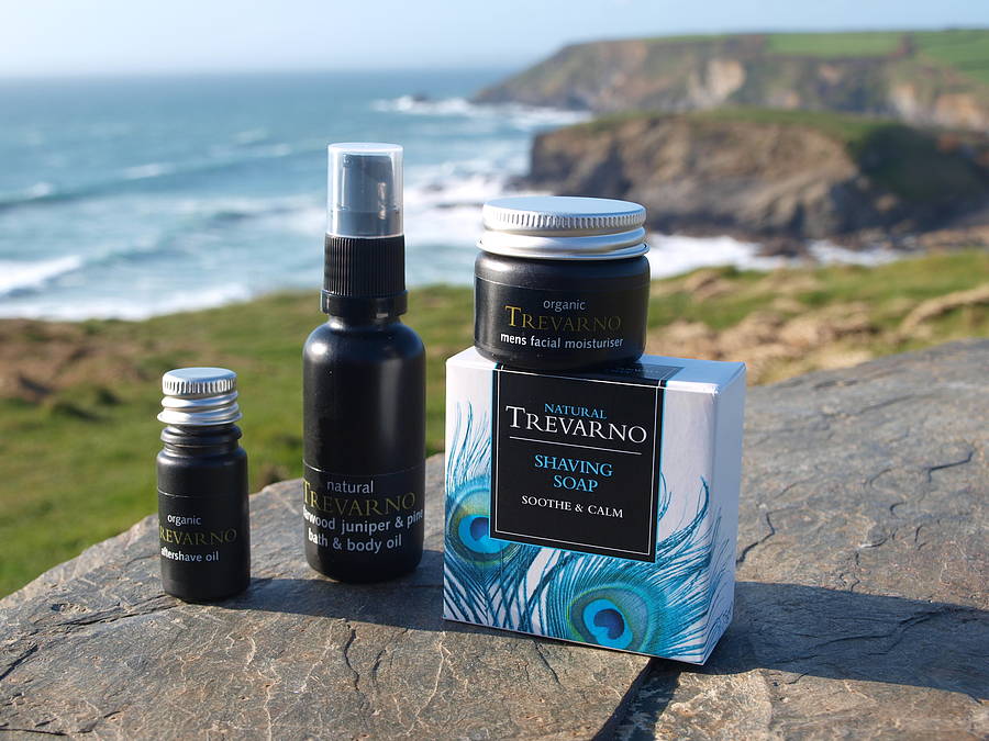 men's shaving kit gift set by organic trevarno