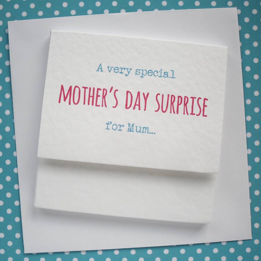 Personalised Mother S Day Surprise Cards By Southside Pinatas Notonthehighstreet