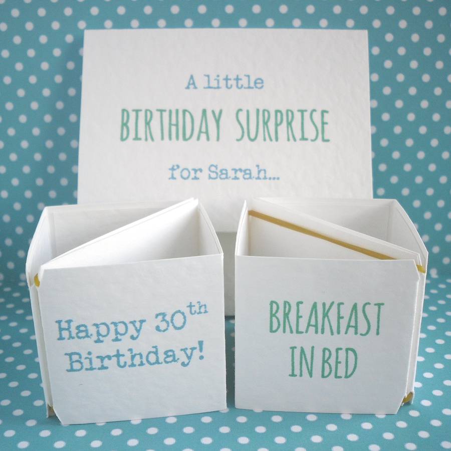 Personalised Birthday Surprise Cards By Paperbuzz Notonthehighstreet