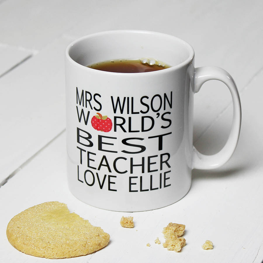 Personalised World S Best Teacher Mug By Snapdragon