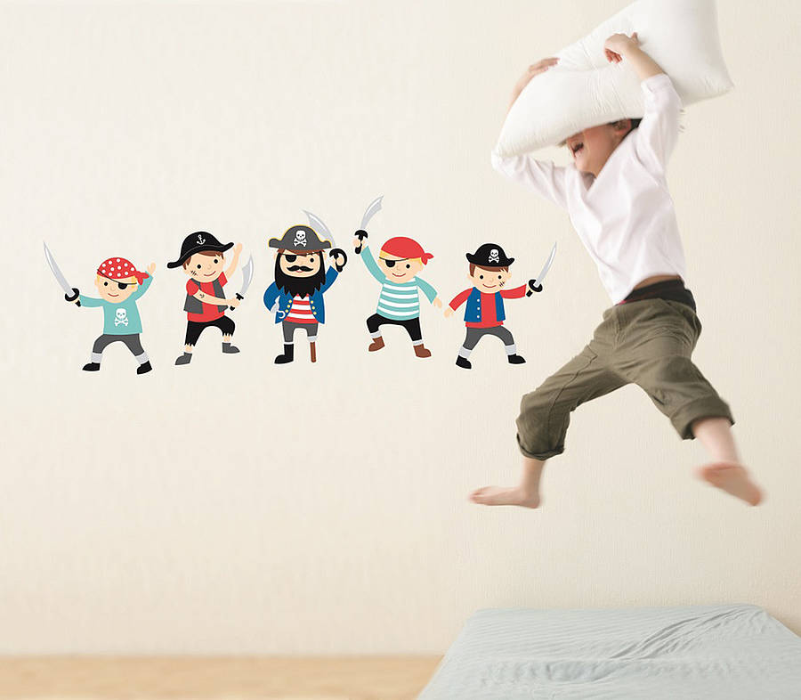 pirate wall stickers by the little blue owl