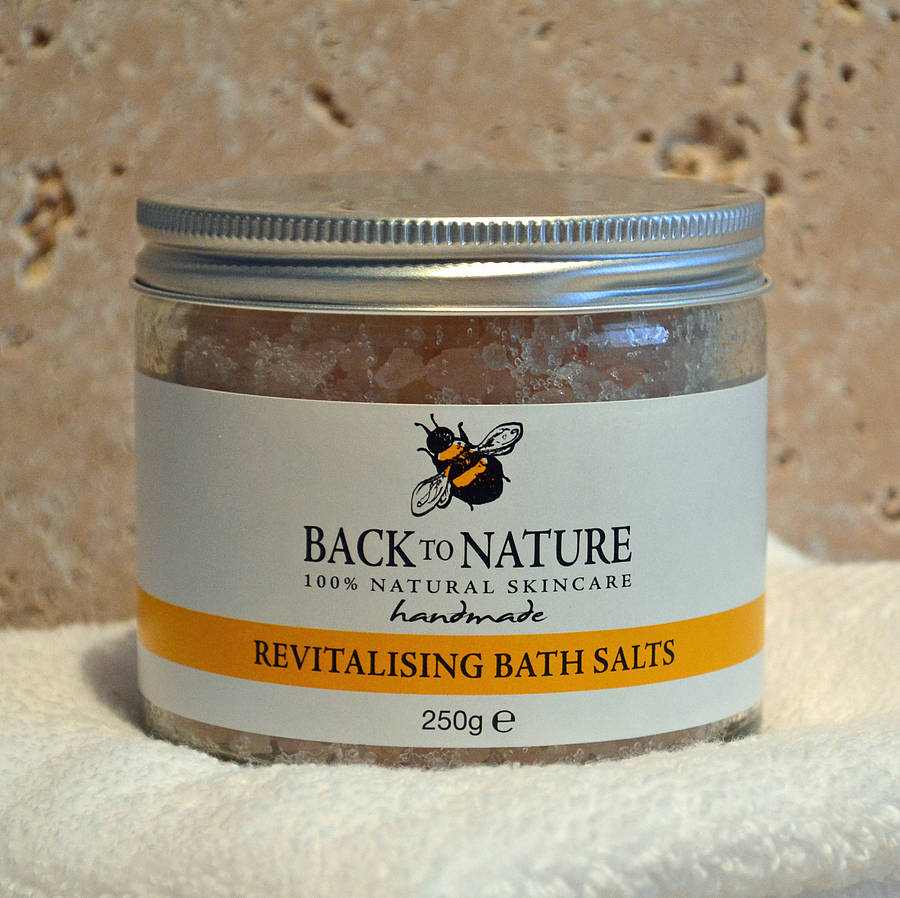 revitalising aromatherapy bath salts by back to nature skincare