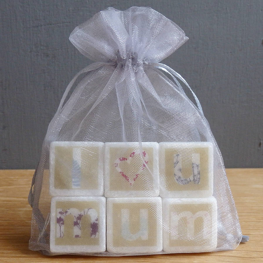 i love you mum decorative letter tiles by littlebirdydesigns