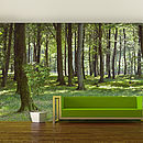 woodland forest self adhesive wallpaper by oakdene designs