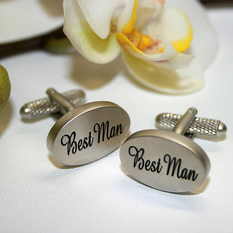 best man cufflinks by a type of design