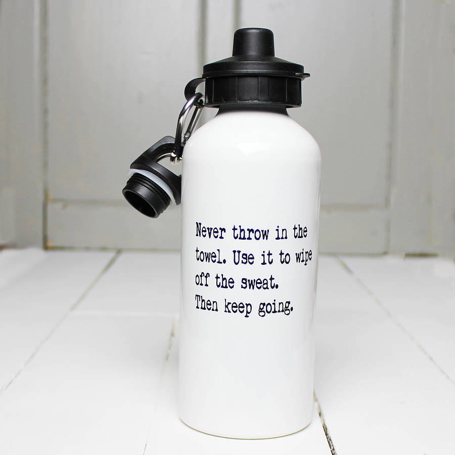 Personalised Inspirational Quote Water Bottle By Snapdragon 