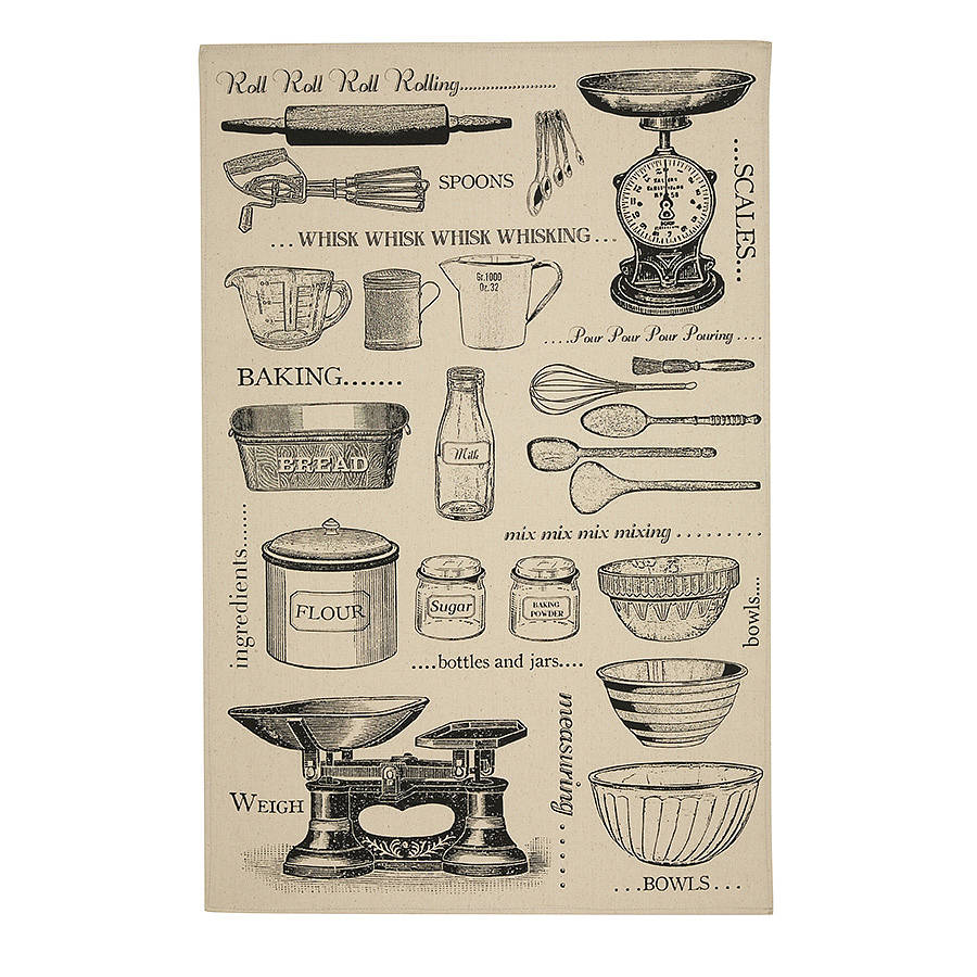 baking cotton tea towel by ulster weavers