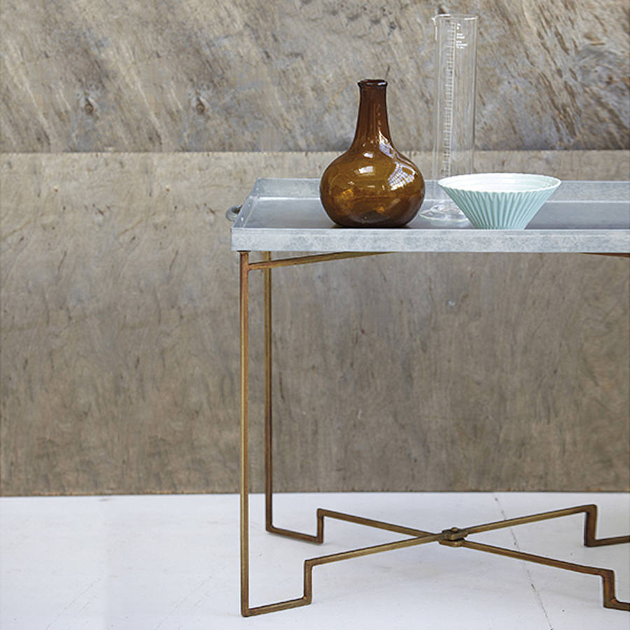 foldable iron and zinc table by finch & crane.