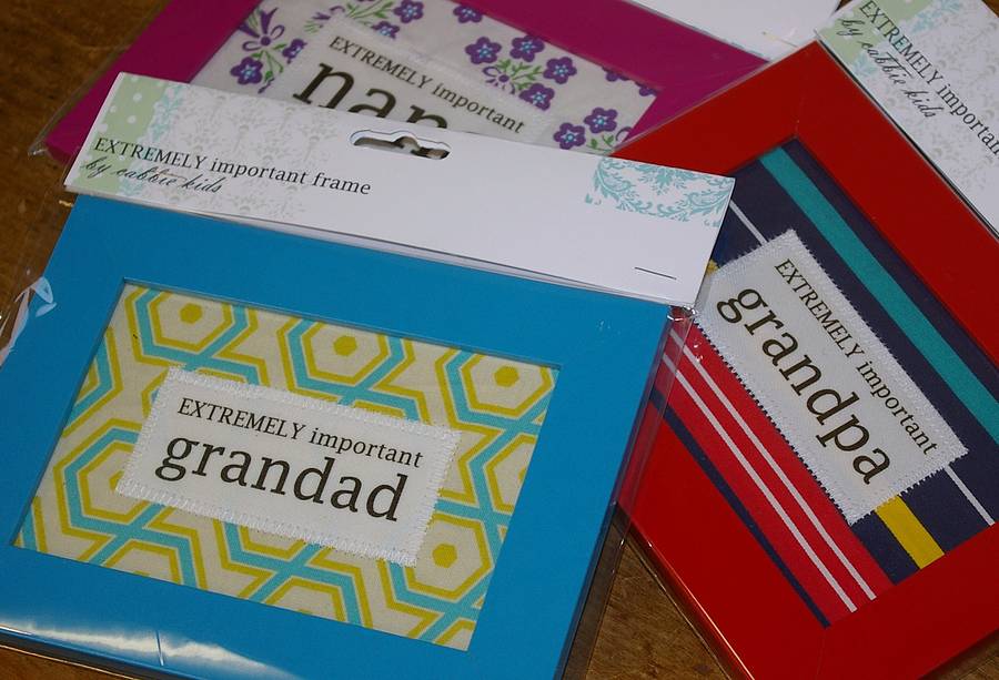 personalised slogan frame by cabbie kids