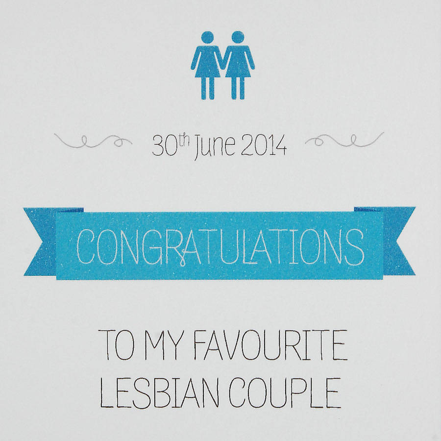 Favourite Lesbian Couple Card By Pink And Turquoise 