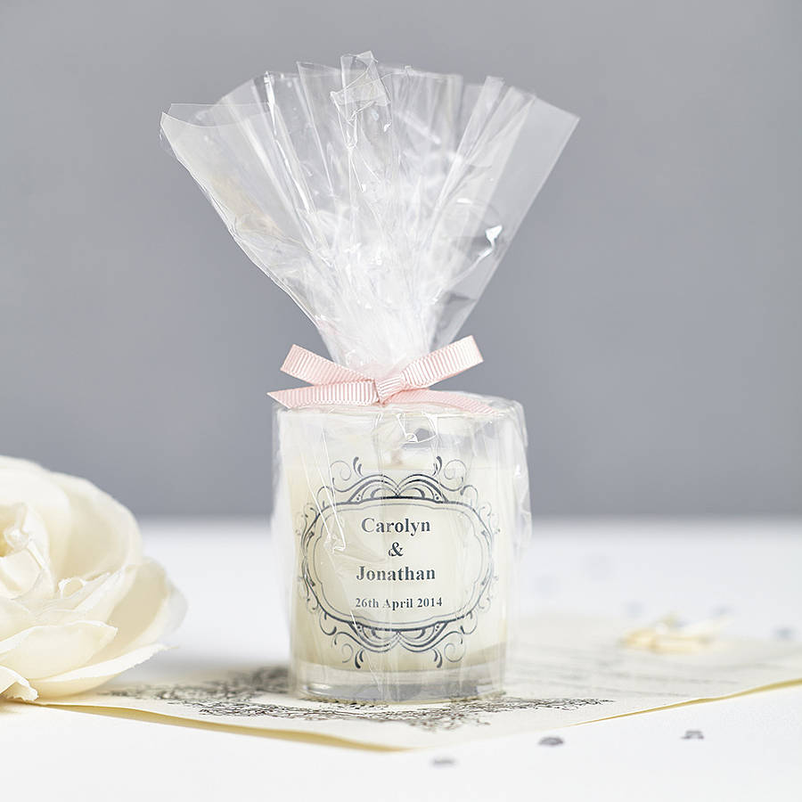 Scented wedding candles