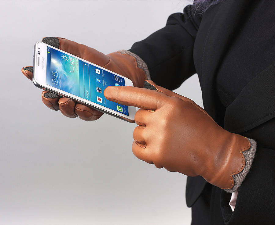 beatrice. women's leather touchscreen gloves by gloves