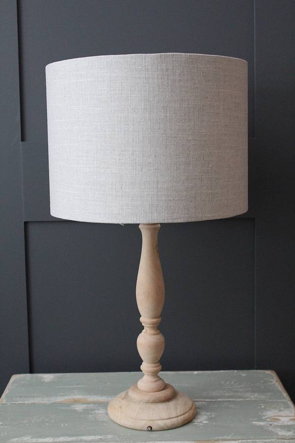 linen lampshade by pins and ribbons