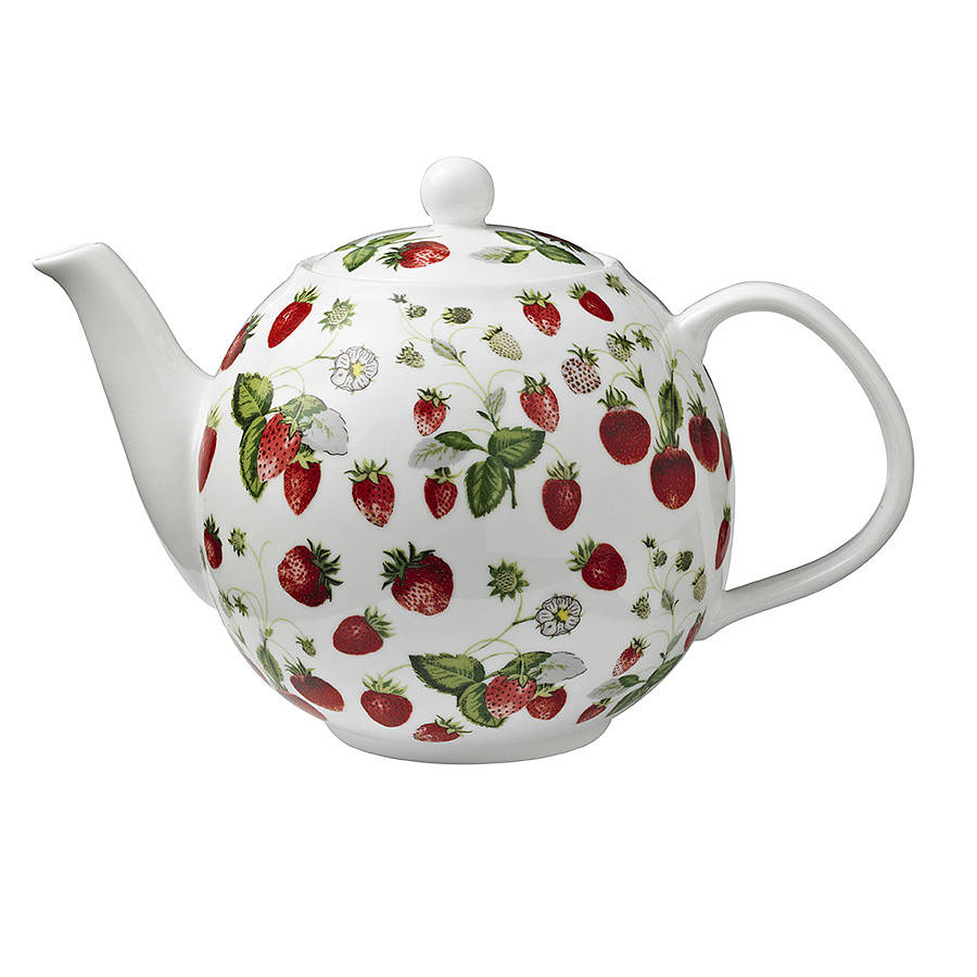 Rhs Strawberry Teapot By Ulster Weavers