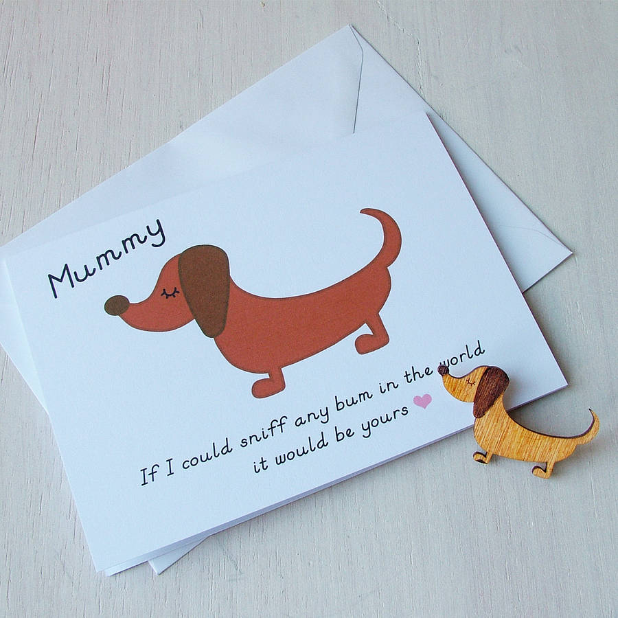 funny mothers day card from your dog by hoobynoo