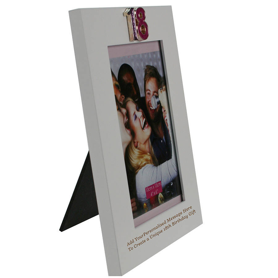 personalised 18th photo frame by
