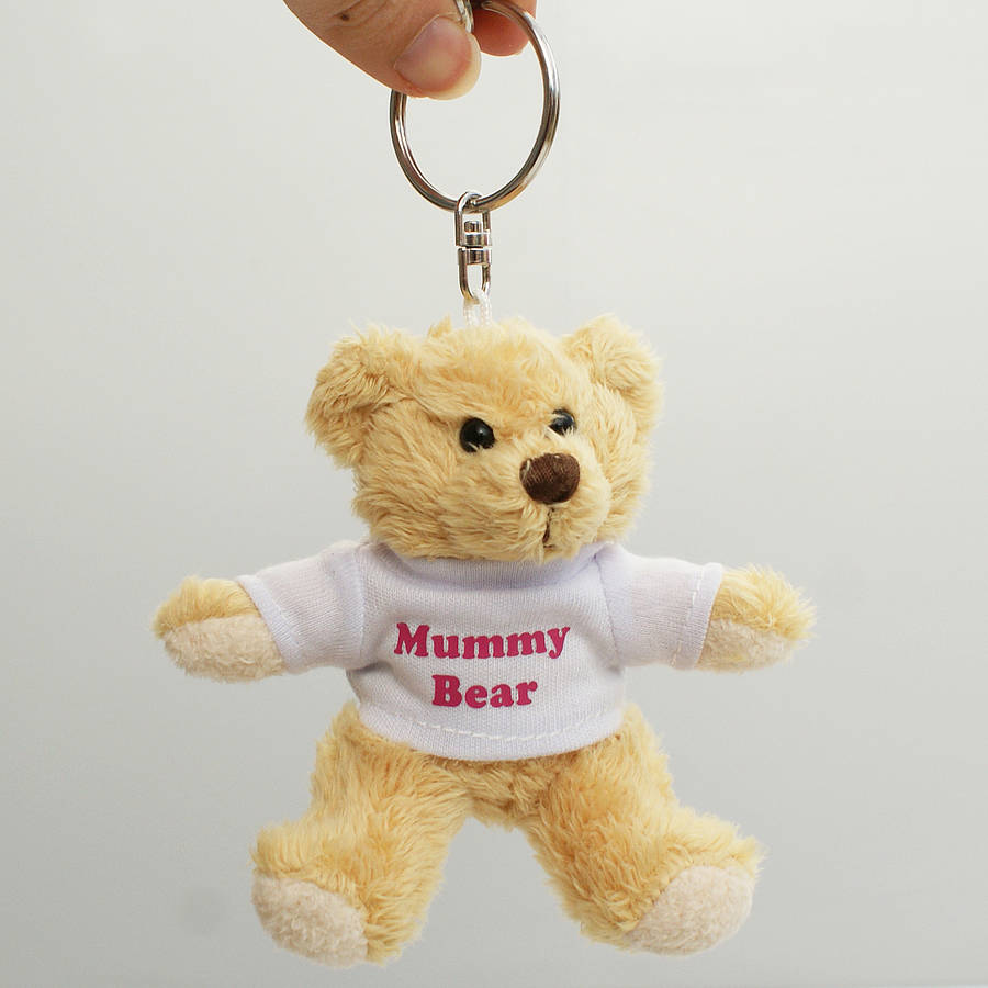 resin teddy bear keyring