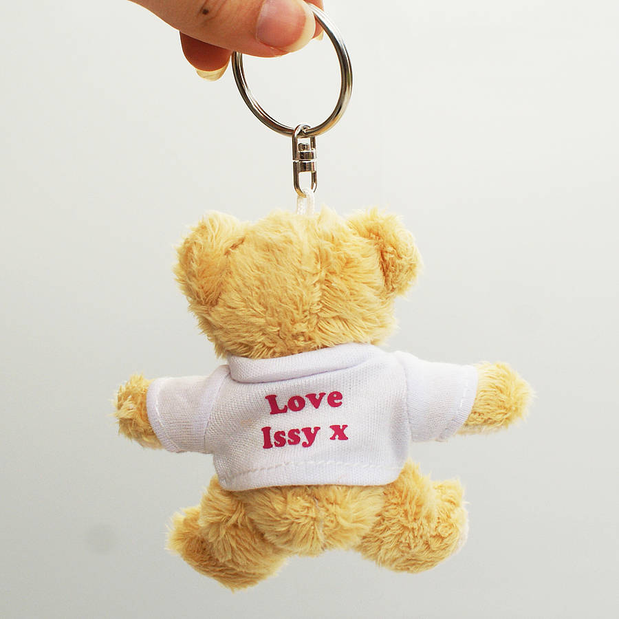 resin teddy bear keyring