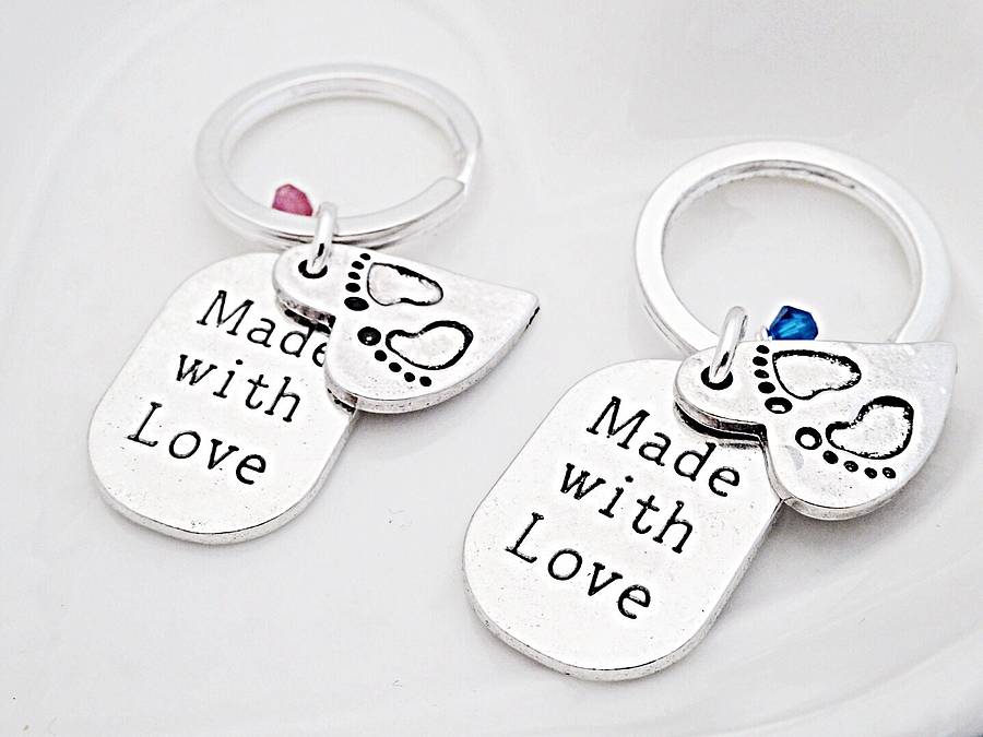 new baby keyring by sophie jones jewellery