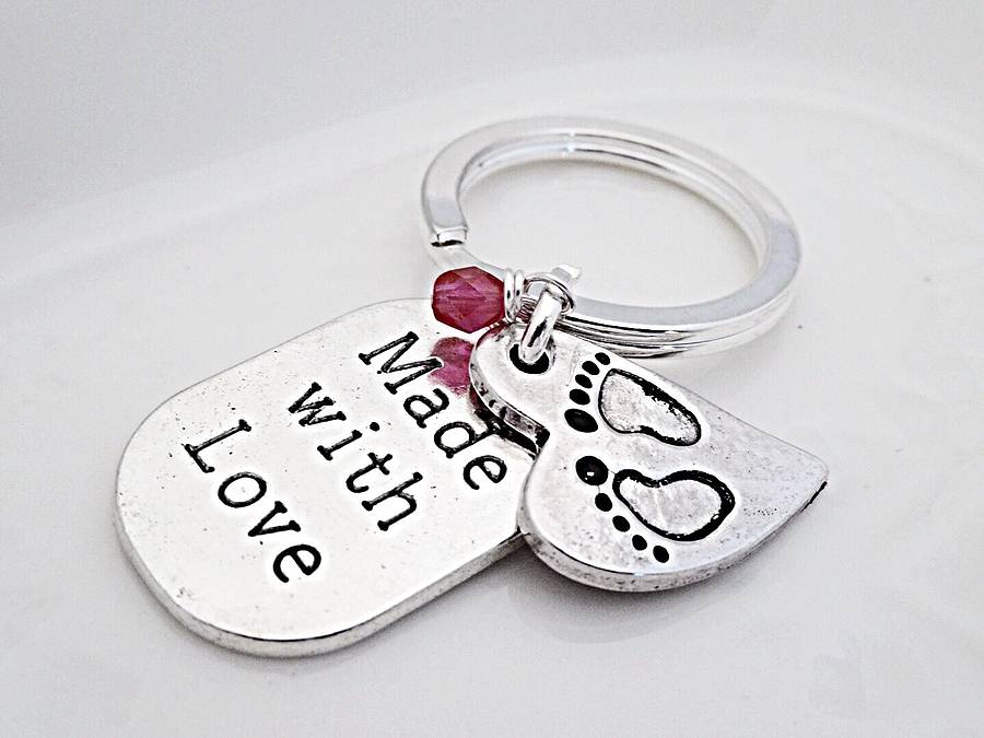 new baby keyring by sophie jones jewellery