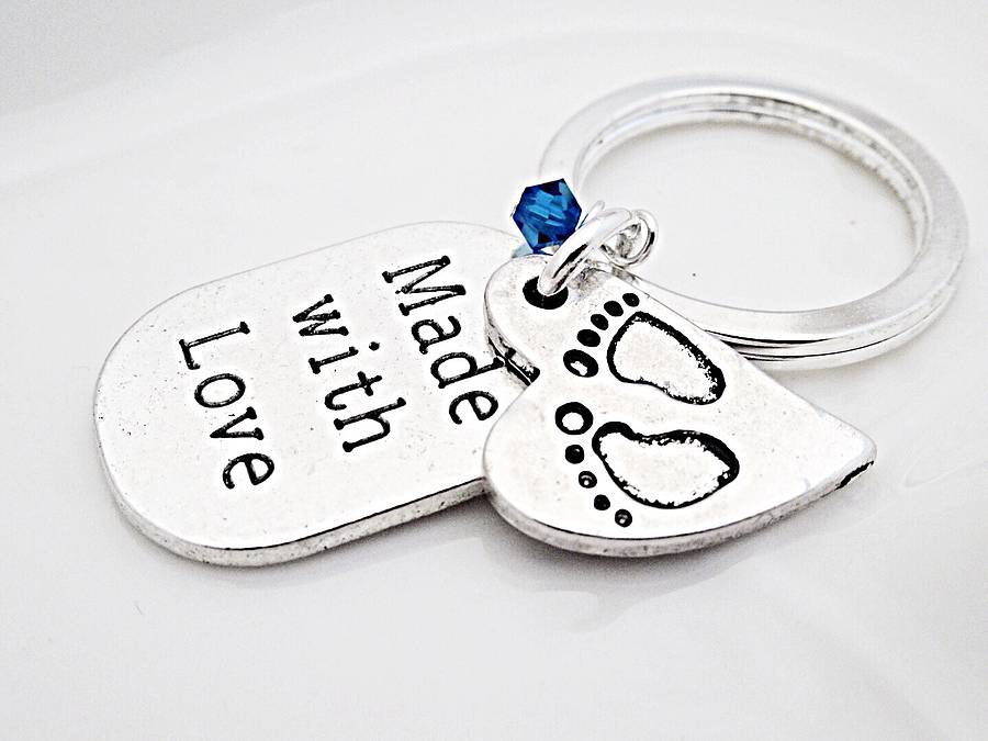 new baby keyring by sophie jones jewellery