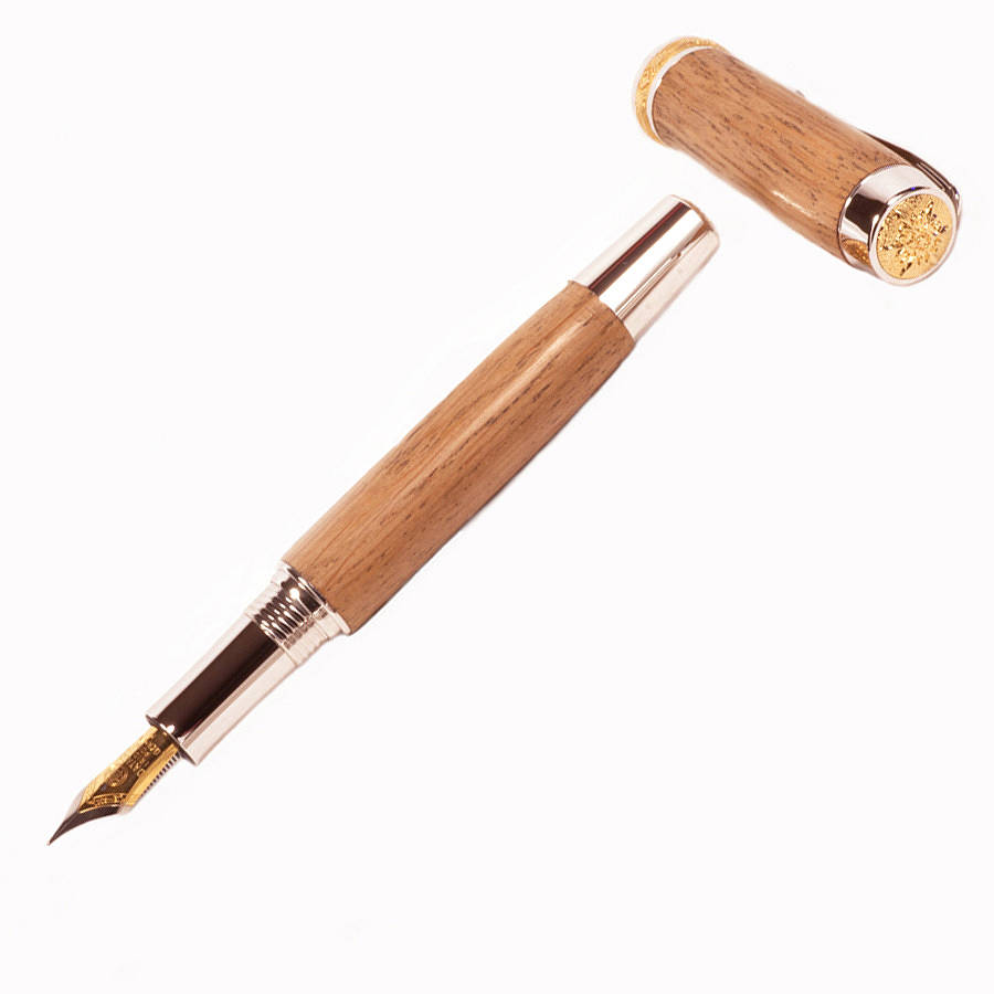 whiskey barrel 'statesman' fountain pen by peninsula pens