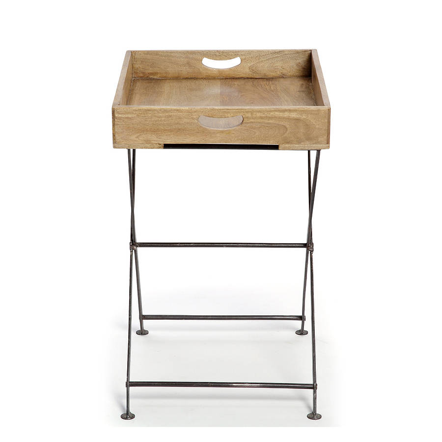 wooden tray table by within home | notonthehighstreet.com