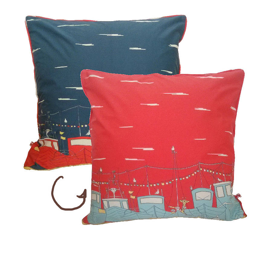 reversible boats cushion by palava