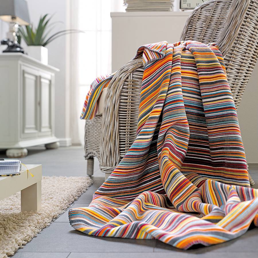 bright stripe throw by marquis & dawe