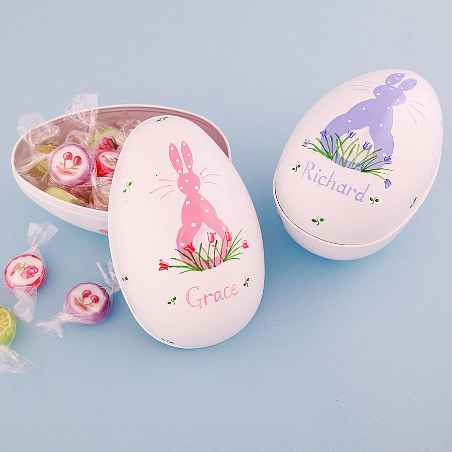 personalised easter egg tin by chantal devenport designs personalised easter egg tin by chantal devenport designs