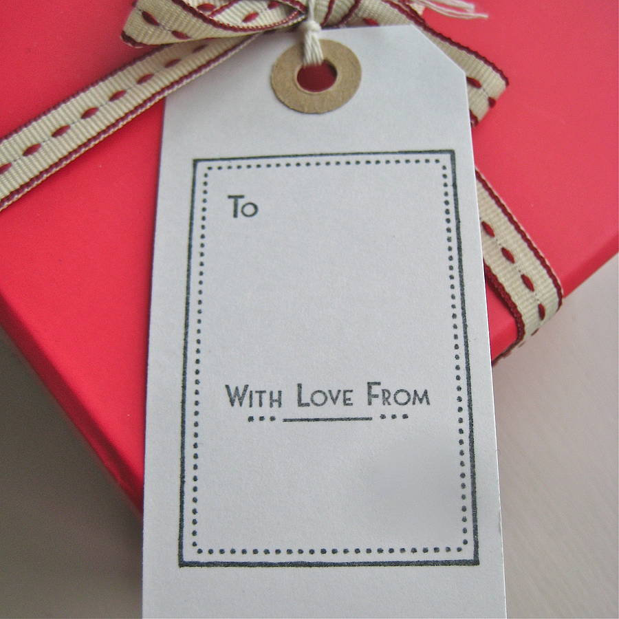 set of five handmade birthday gift tags by chapel cards