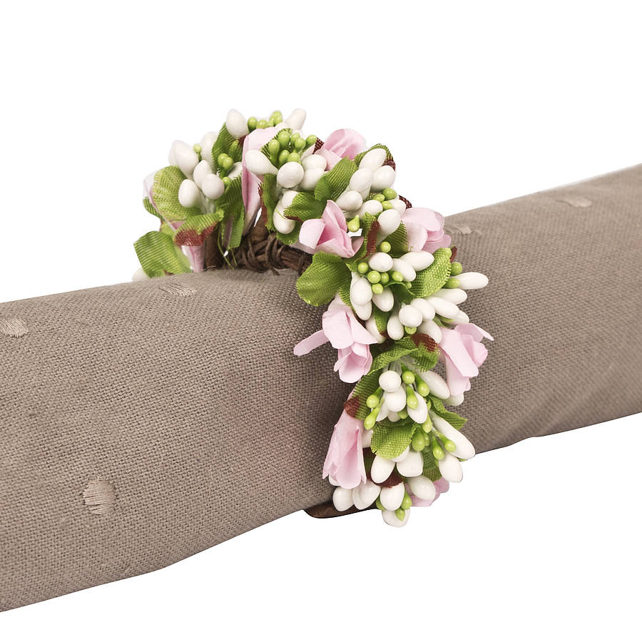 summer floral napkin ring by dibor