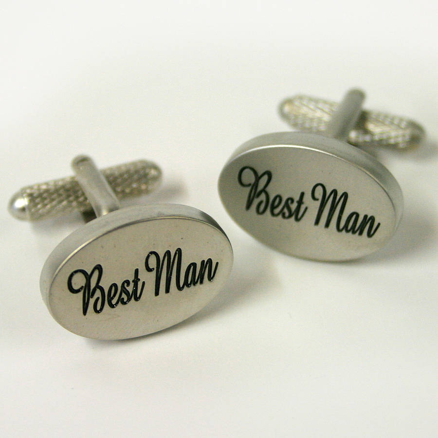 best man cufflinks by a type of design